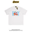 Drew Rich Off White Peach Letter Graphic Unisex Cotton T-shirt