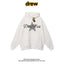 Drew Rich White Leopard Star Graphic Unisex Hooded Sweatshirt