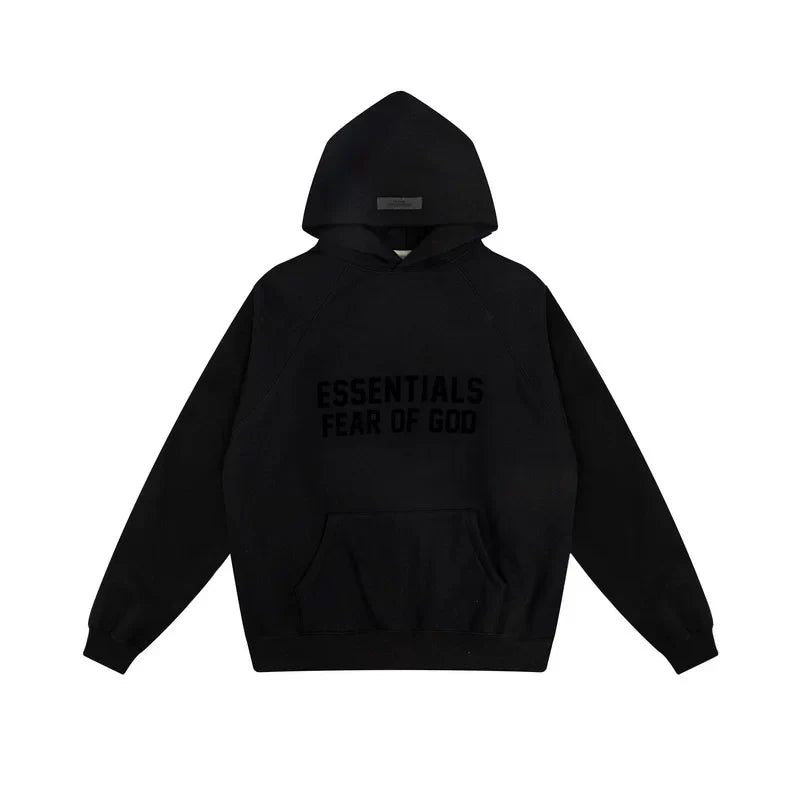 Fear of God Essentials Double Line Hoodie & Sweatpants Set Black