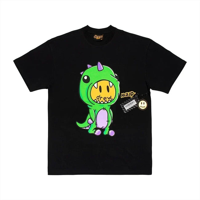 Drew House Dinosaur Graphic Short Sleeve Tee, Black Hover Image