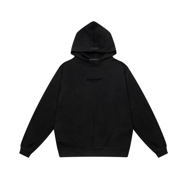 Fear of God Essentials Silicone Logo Hoodie & Sweatpants Set Black Main Image