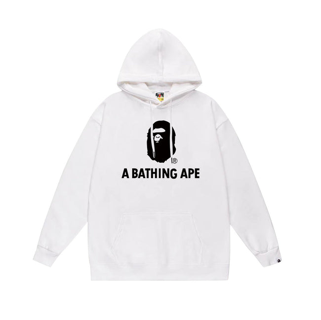 BAPE White APE Head Pullover Hoodie Main Image