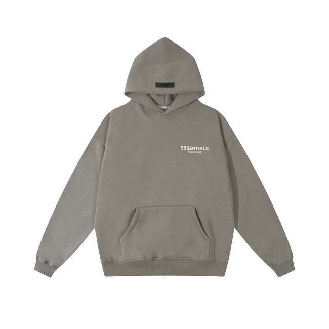 Fear of God Essentials Small Logo Hoodie & Sweatpants Set Gray Flannel Hover Image