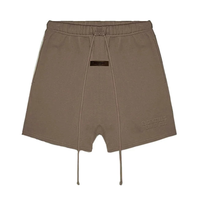 Fear of God Essentials Fleece Shorts – Wood Brown Hover Image