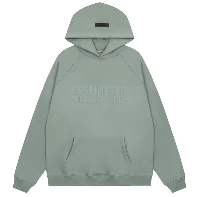 Fear of God Essentials Double Line Pullover Hoodie Haze Blue Hover Image