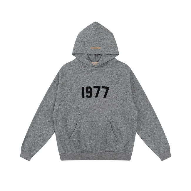 Fear of God Essentials 1977 Hoodie & Sweatpants Set Dark Heather Grey Hover Image
