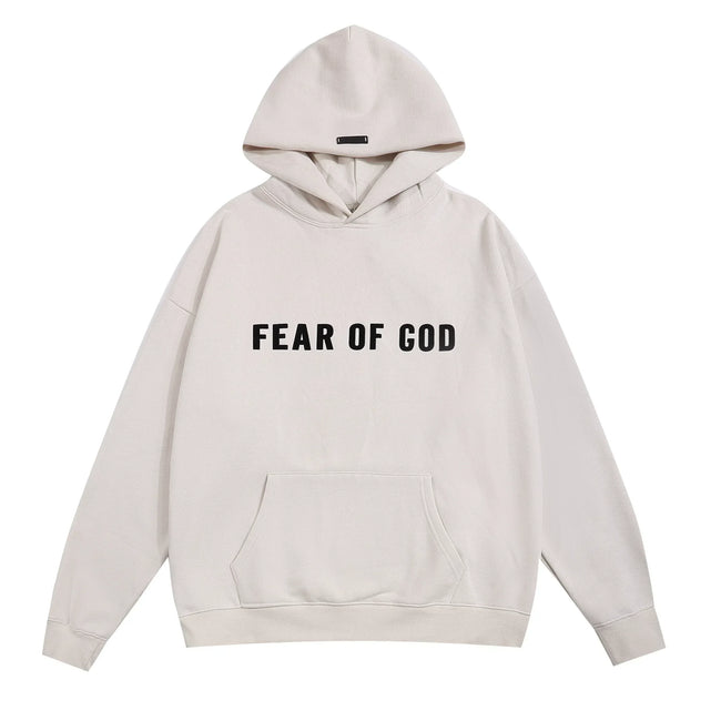 Fear of God Essentials Wordmark Pullover Hoodie Fog Grey Hover Image