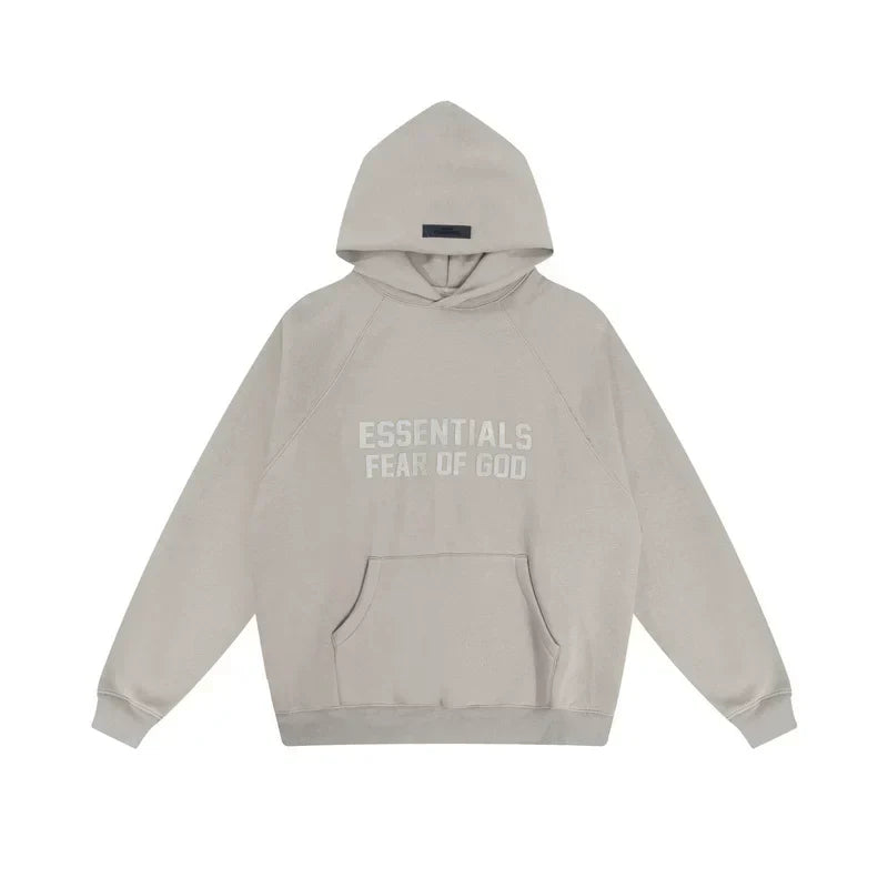 Fear of God Essentials Double Line Hoodie & Sweatpants Set Silver Grey