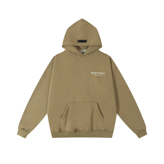 Fear of God Essentials Small Logo Hoodie & Sweatpants Set Tan Main Image