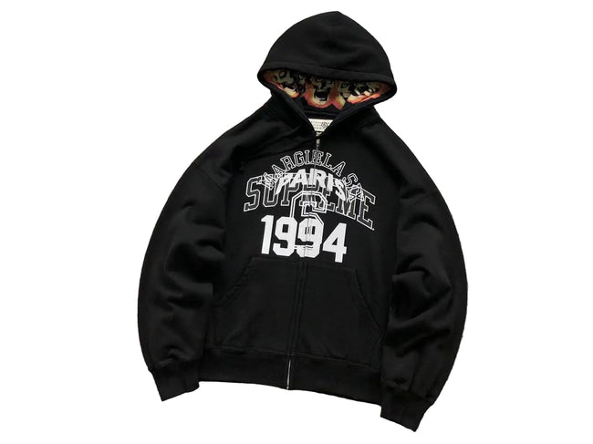 Supreme x Margiela Paris 1994 Zip Hoodie & Sweatpants Set – Black Main Image